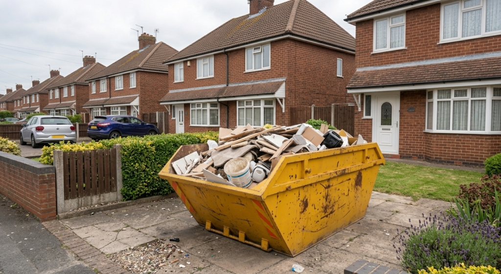 What can go and can't go in the skip